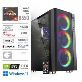 Gaming računalnik MEGA 6000Y AMD Ryzen 5-5600X | 16GB | RTX