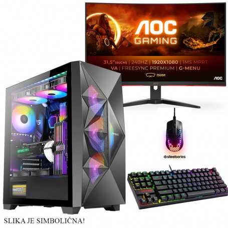 Komplet gaming računalnik Elite AMD Ryzen™ R7-5700X | RTX 4070