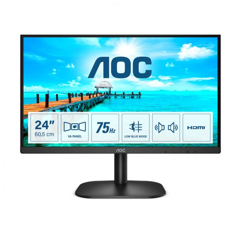 Monitor AOC 60,5 cm (23,8") 24B2XDAM 1920x1080 75Hz VA 4ms VGA