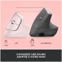 Miš brezžična + Bluetooth Logitech Lift Vertical za desničarje 4000DPI ergonomična roza (9...