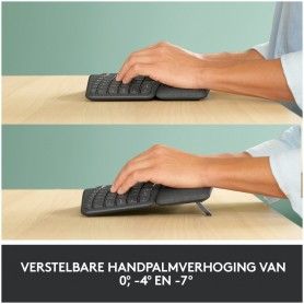 Logitech K860 Ergo Deljena postavitev