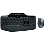 Tipkovnica in miš Logitech brezžična desktop MK710 US international črna Unyfiying SLO grav...