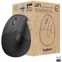 Miš brezžična + Bluetooth Logitech Lift Vertical For Business 4000DPI za levičarje grafitna...