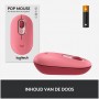 Miš Logitech Brezžična Bluetooth POP Mouse z EMOJI - roza (910-006548)