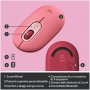 Miš Logitech Brezžična Bluetooth POP Mouse z EMOJI - roza (910-006548)