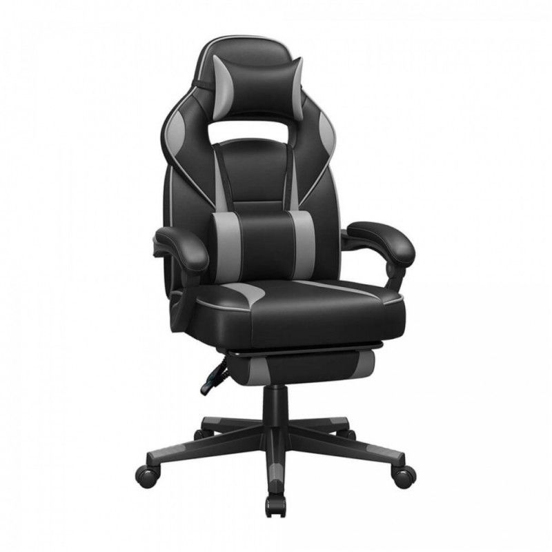 Stol gaming Songmics črno-siv (OBG073B03V1)