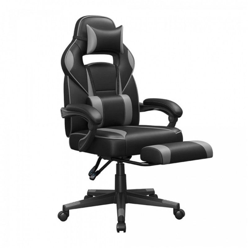 Stol gaming Songmics črno-siv (OBG073B03V1)