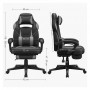 Stol gaming Songmics črno-siv (OBG073B03V1)