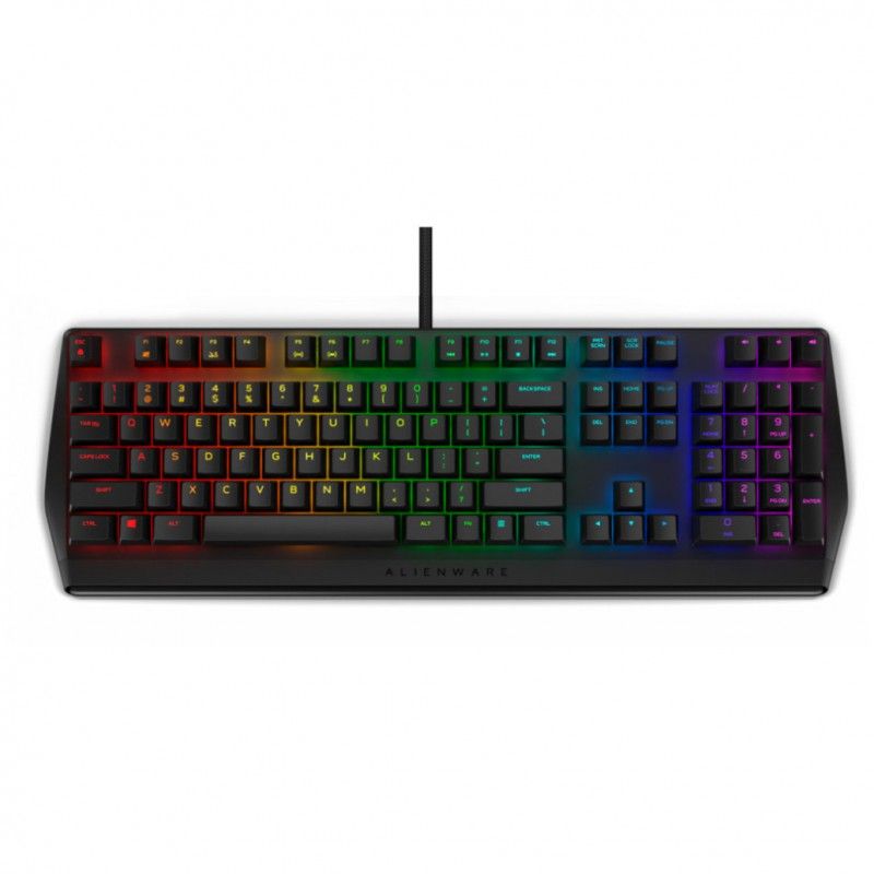 Tipkovnica Dell USB gaming Alienware AW410K US international Cherry MX Brown RGB črna (545-BB...
