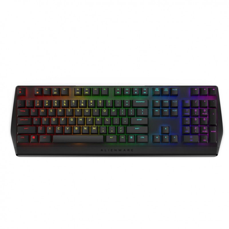 Tipkovnica Dell USB gaming Alienware AW410K US international Cherry MX Brown RGB črna (545-BB...