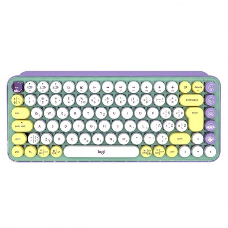 Tipkovnica Logitech Brezžična POP Keys z EMOJI mehanska mint SLO gravura (920-010736)