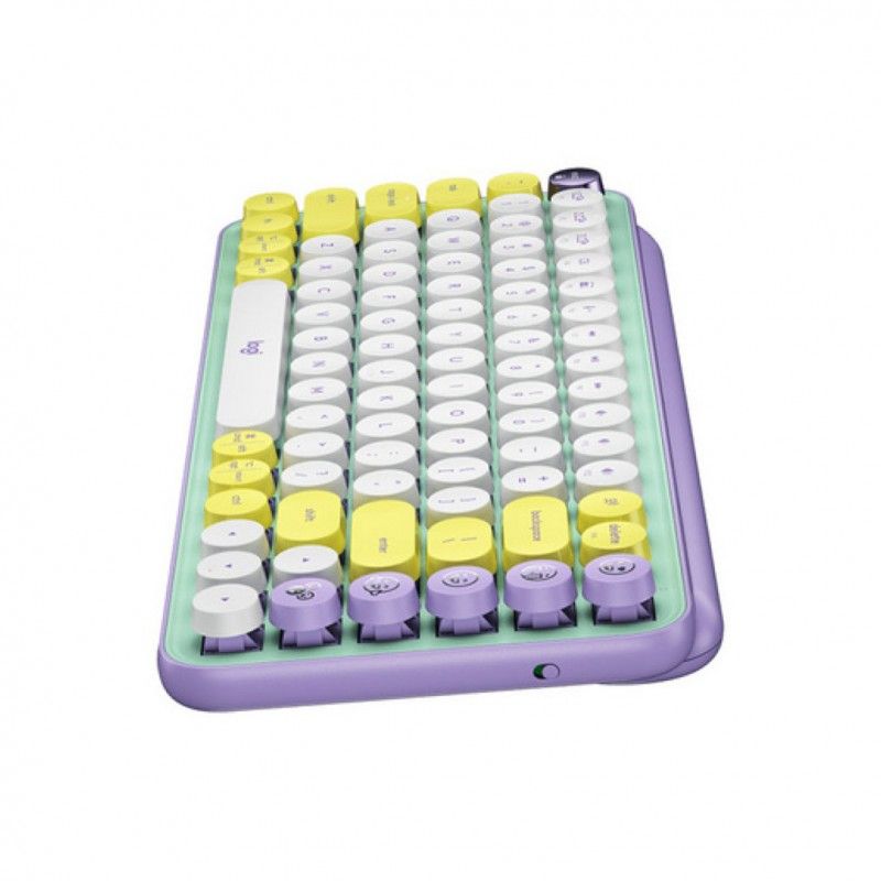 Tipkovnica Logitech Brezžična POP Keys z EMOJI mehanska mint SLO gravura (920-010736)