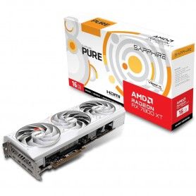 Grafična kartica AMD RX 7800XT Sapphire PURE bela - 16GB GDDR6 | 2xDisplayport 2.1 2xHDMI 2.1...