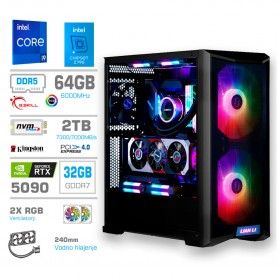 Gaming računalnik MEGA S10 Intel Core i9-14900K | RTX5090 | 64GB-DDR5 | 2TB-NVMe | Brez OS
